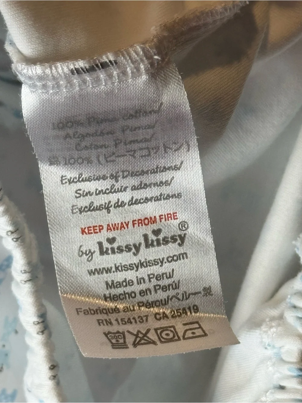 Kissy Kissy Blue Giraffe Convertible Sleep Gown SM